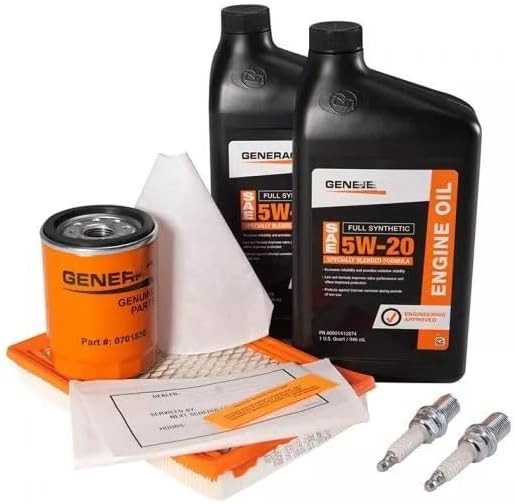 Genuine OEM Maintenance Kit Proprietary 5W-20 Synthetic Oil EcoGen 6kW 0J57840SSM, Replacement for Generac OEM