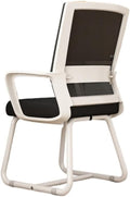 Computer Gaming Chair Breathable Mesh Computer Chair with Arm Support, Comfortable Desk Chairs Office Conference Reception Chair for Adult Working Study(Black and White)