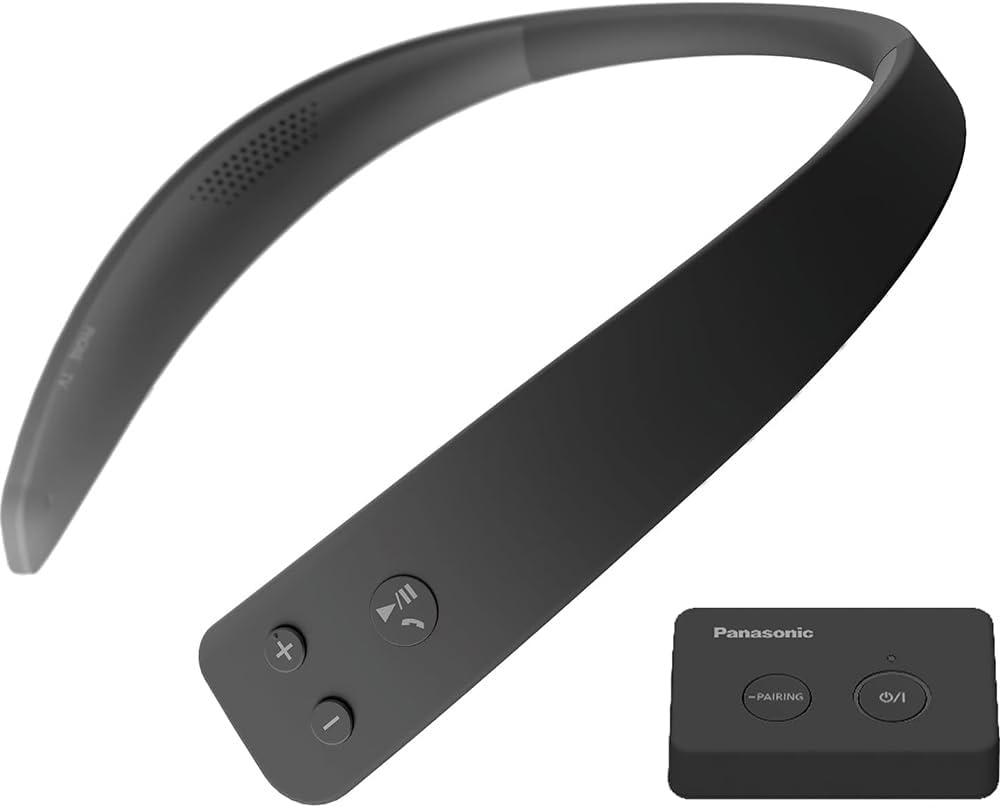 Panasonic TV-43W70BP W70 Series 43 inch LED 4K Ultra HD Smart Fire TV Bundle with WN10 Neck Speaker, 4 YR CPS Enhanced Protection, 2X HDMI Cable & Deco Gear Complete Home Theater Beginner's Guidebook