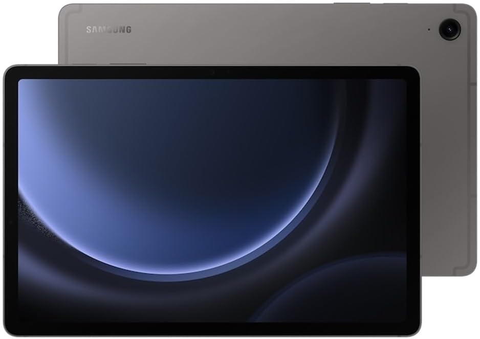 SAMSUNG Galaxy Tab S9 FE 5G (128GB, 6GB, WiFi + Cellular) Fully Unlocked Android Tablet, 10.9', Wi-Fi 6, S Pen NOT Included, SM-X518U (w/ 256GB SD, Gray) (Renewed)