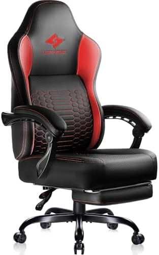 Gaming Chair 400lb Weight Capacity, Ergonomic Video Game Chair with Footrest, Racing Style Computer Chair with Headrest and Lumbar Support