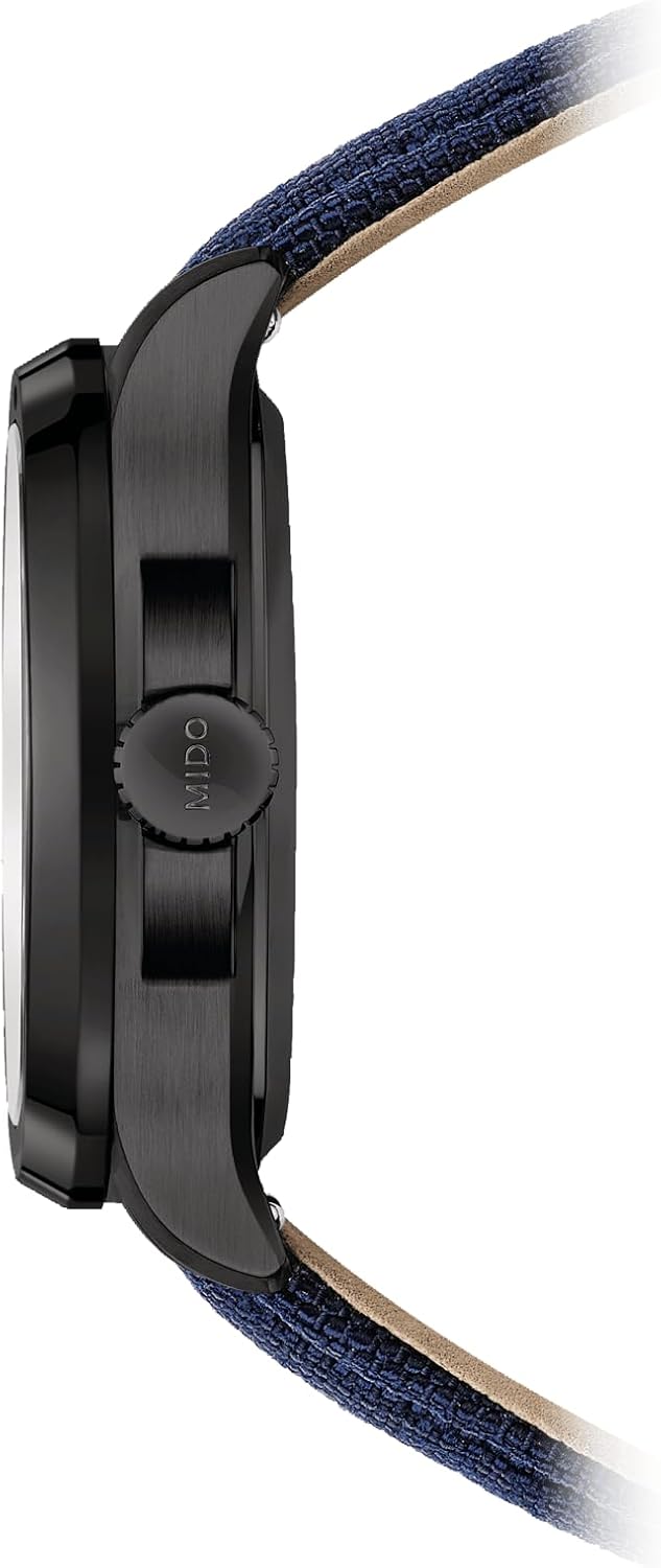 MIDO Multifort TV Big Date - Swiss Automatic Watch for Men - 40mm Case with Transparent Caseback