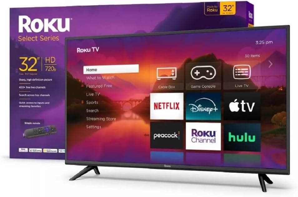 Roku 32R2B5 32 inch HD LED Select Series Smart TV (Renewed)