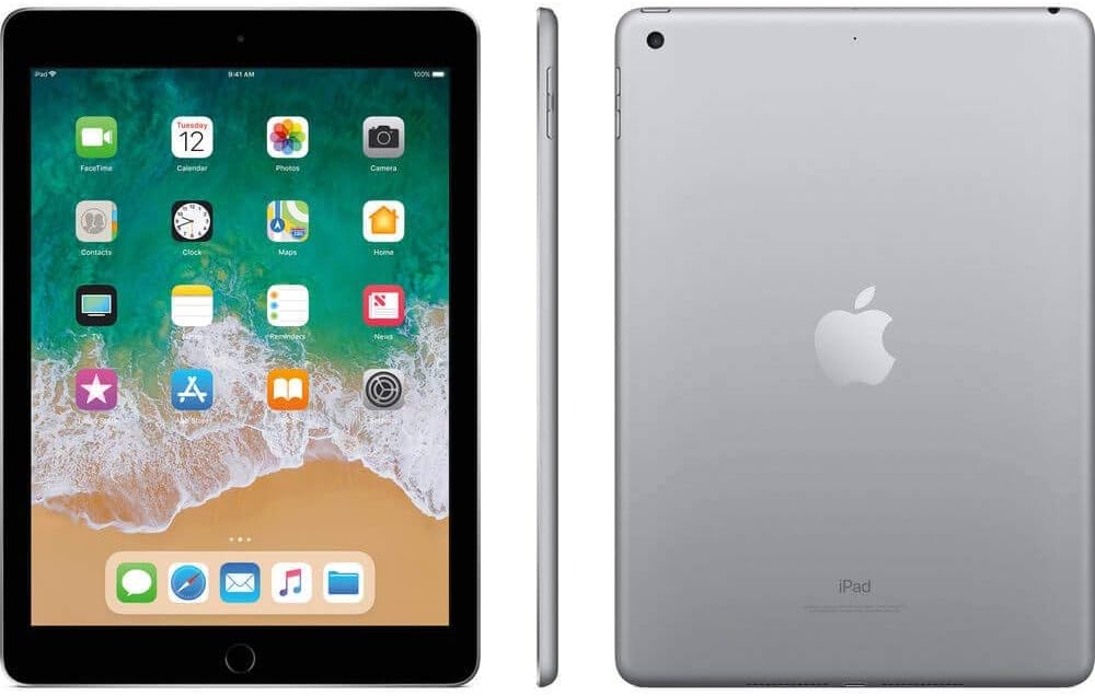 Apple 2019 iPad 10.2-inch, Wi-Fi, 128GB - Silver (Renewed Premium)