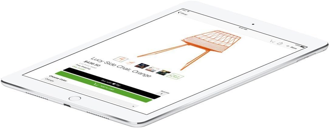 iPad Pro 9.7-inch (32GB, Wi-Fi + Cellular, Silver) 2016 Model (Renewed)