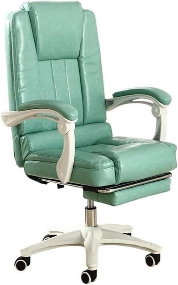 Big and Tall Executive Office Chair with 400 Pound Capacity High Back Leather Comfy Computer Chairs Smooth Swivel Desk Chair with Adjustable Lumbar Support and Footrest
