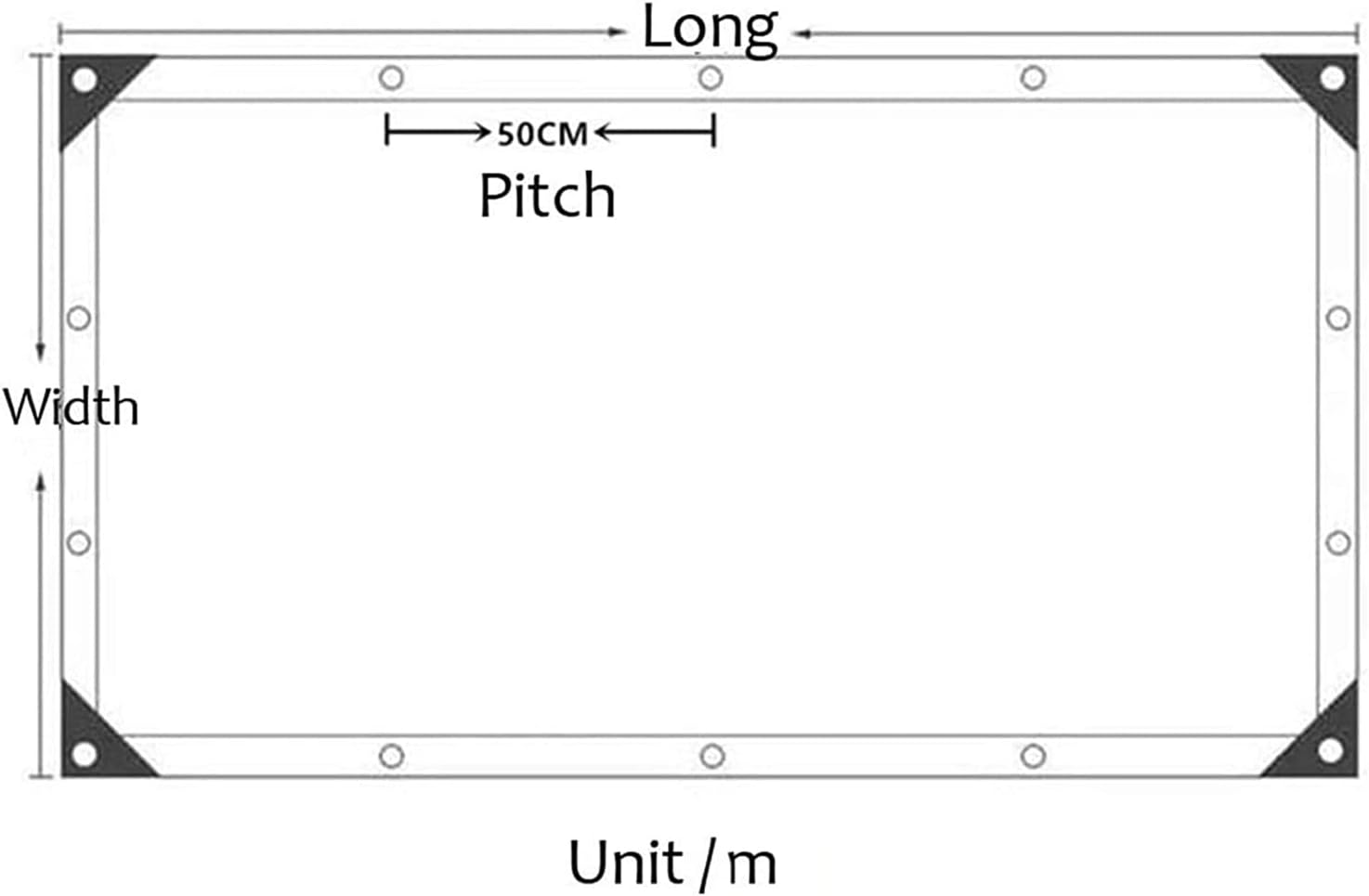 Transparent Tarpaulin with Eyelet, Clear Waterproof Side Panels with Grommets, Outdoor Transparent Tarpaulin Curtain for Patio, Pergola, Porch, Gazebos, Plant Size : 15x18ft(4.6x5.5m)