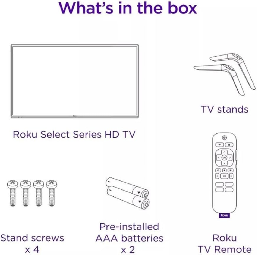 Roku 32R2B5 32 inch HD LED Select Series Smart TV (Renewed)