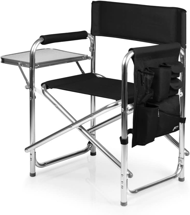 PICNIC TIME NCAA Stanford CardinalSports Chair with Side Table - Beach Chair - Camp Chair for Adults