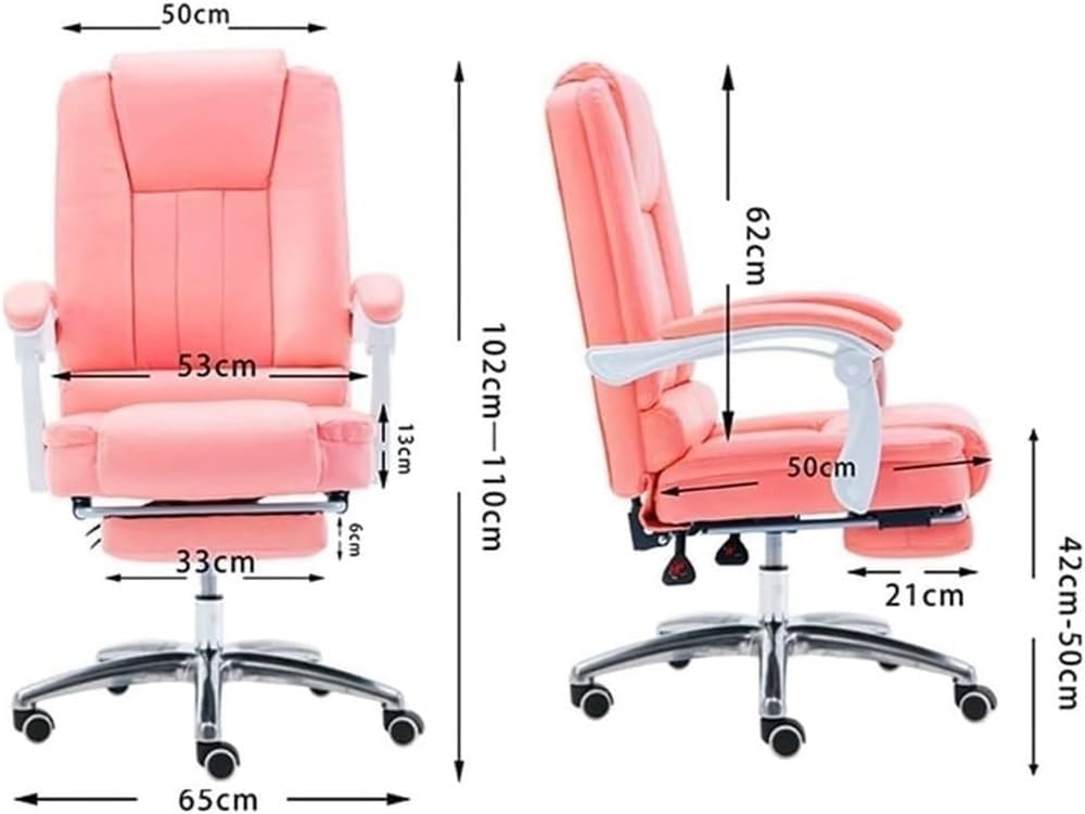 Big and Tall Executive Office Chair with 400 Pound Capacity High Back Leather Comfy Computer Chairs Smooth Swivel Desk Chair with Adjustable Lumbar Support and Footrest