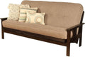 Pemberly Row 8' Full Size Spring Futon Mattress Replacement, Linen Sleeper Sofa Bed Mattress, Stone Gray-Frame Not Included