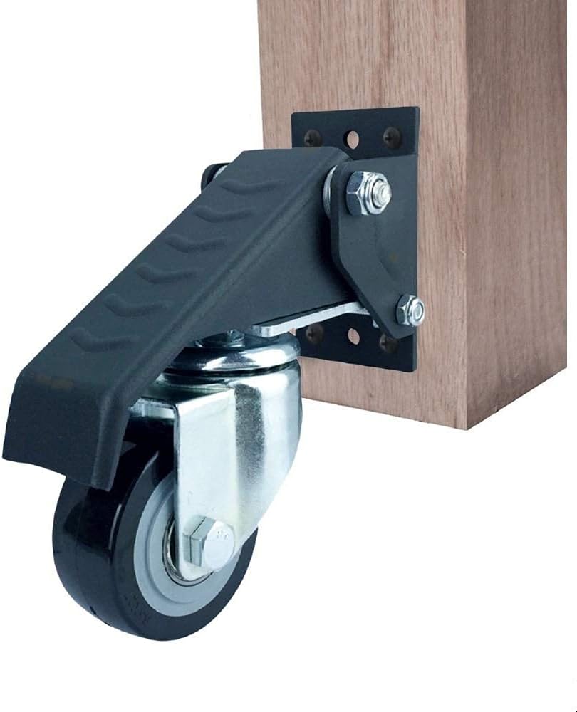 Gaming Chair, 4Pcs Upgrade Heavy Duty Workbench Caster Kit 400 Lbs Woodworking Table Wheel Set