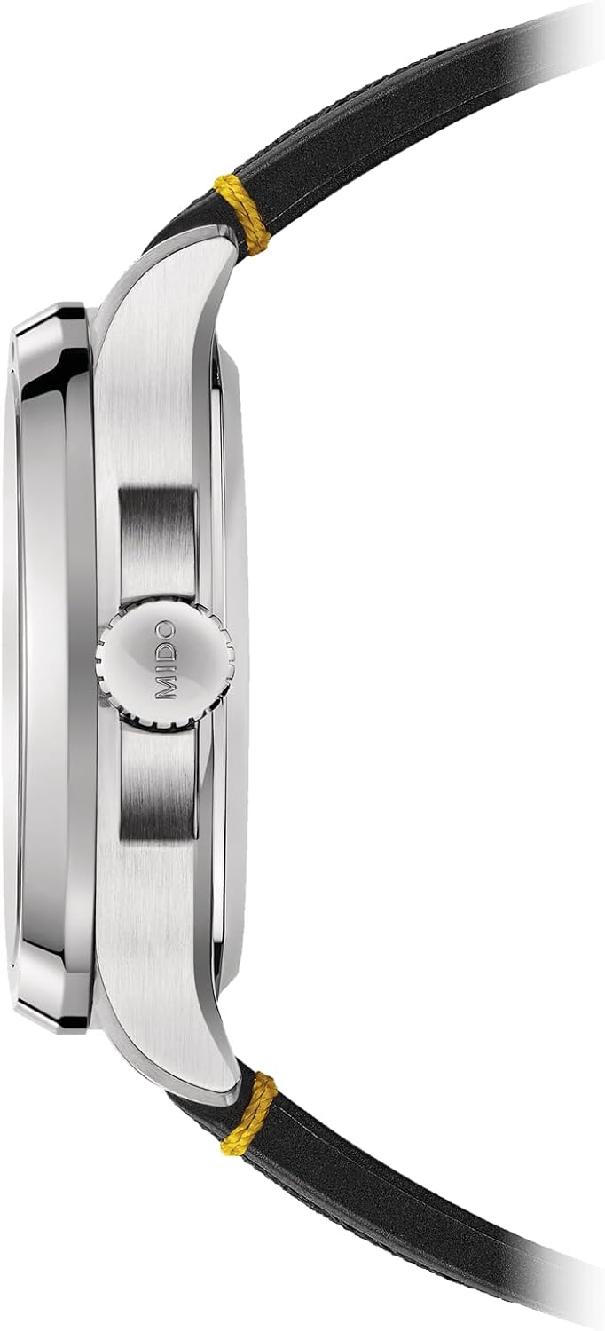 MIDO Multifort TV Big Date - Swiss Automatic Watch for Men - 40mm Case with Transparent Caseback