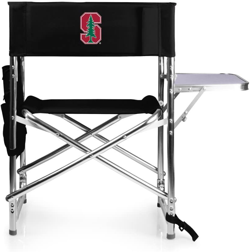 PICNIC TIME NCAA Stanford CardinalSports Chair with Side Table - Beach Chair - Camp Chair for Adults