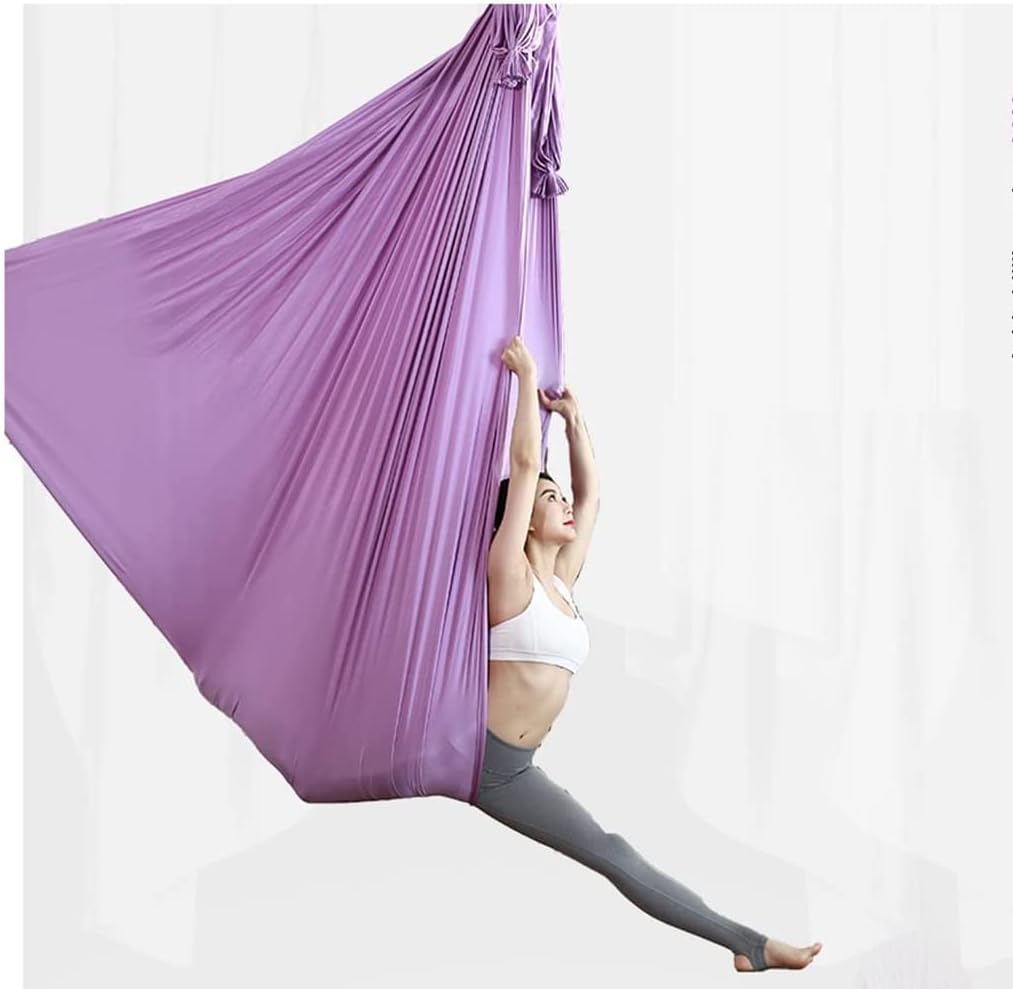 LJYT Sensory Swing Chair Hanging Seat Aerial Flying Yoga Hammock Sensory Hammock for Kids Or Adults Tree Rope Therapy (Color : B)