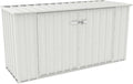 Absco Utility 7.5 Ft. x 2.5 Ft. Garbage Can Metal Storage Shed DIY Galvanized Steel Sheds for Garbage Can, Trash Bin, and Junk Storage Tools, Firewood, Gardening Equipment (Surfmist White)