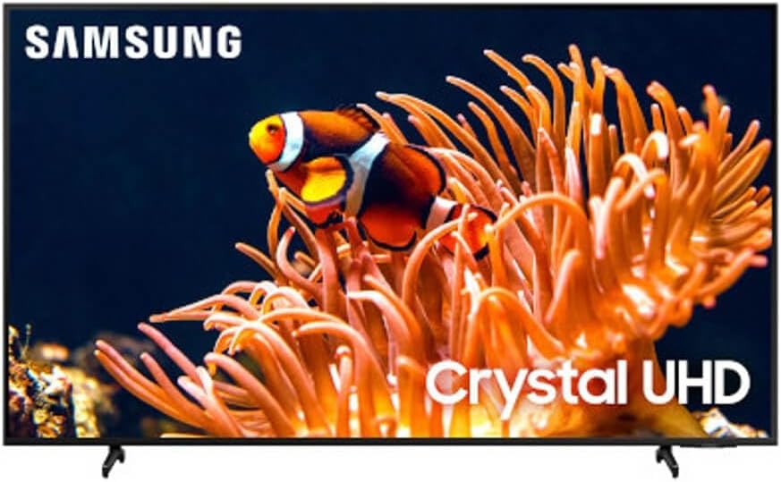 Samsung 50-Inch Class 4K Crystal UHD DU8000 Series HDR Smart TV w/Object Tracking Sound Lite, Motion Xcelerator, Ultra Slim Design, Gaming Hub, Alexa Built-in (UN50DU8000, 2024 Model)