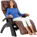 Perfect Chair Human Touch PC-610 Omni-Motion Classic Power Recline Zero Gravity Recliner Supreme Upholstery Package Matte Black Wood Stain - Oak Premium Leather