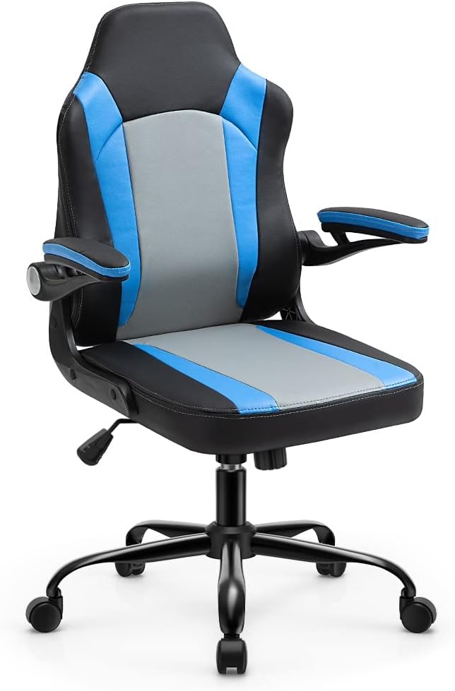 Chairs for Adults Office Desk Chairs Computer Chair with Arms Video Game Chair Gaming (D 1)