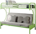 Acme Furniture Eclipse Twin Over Full Futon Bunk Bed in Green