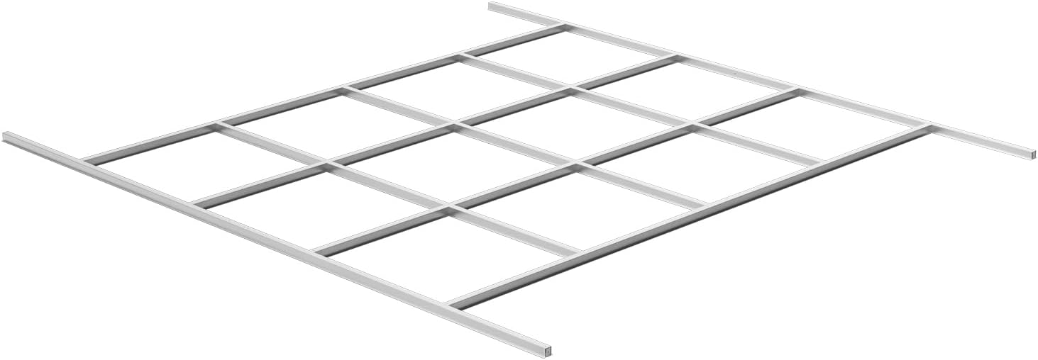 Florise Frame Floor for Outdoor Storage Shed, Stainless Steel Durable and Weather-Resistant, for 10x12 FT Large Storage Sheds Use