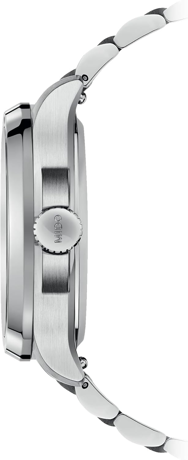 MIDO Multifort TV Big Date - Swiss Automatic Watch for Men - 40mm Case with Transparent Caseback