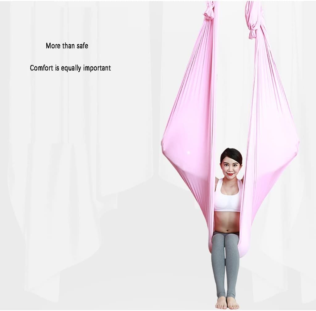 LJYT Sensory Swing Chair Hanging Seat Aerial Flying Yoga Hammock Sensory Hammock for Kids Or Adults Tree Rope Therapy (Color : A)