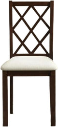 Dining Chairs Outdoor 1pcs Wooden Armless Kitchen Dining Chairs Rubber Wood Legs Max Load 400Lbs