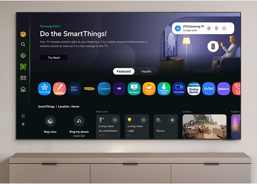 Samsung QN100QN80FFXZA 100 inch Neo QLED 4K QN80F Vision AI Smart TV (2025) Vision AI, HDR10+ Bundle with CPS Exclusive 1-Year Protection & Deco Gear Complete Home Theater Beginner's Guidebook