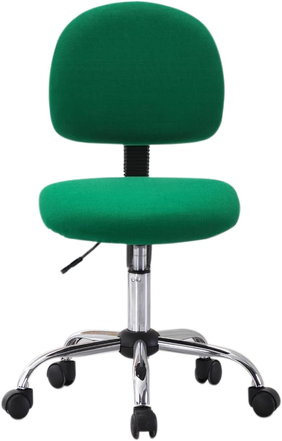 Computer Chairs for Adults Back Support Bearing 400 Lbs No Arms Liftable Swivel Chair Breathable Ergonomic Mesh Office Chair Comfortable Chair for Home, Bedroom, Study(Green)