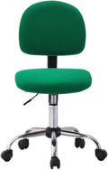 Computer Chairs for Adults Back Support Bearing 400 Lbs No Arms Liftable Swivel Chair Breathable Ergonomic Mesh Office Chair Comfortable Chair for Home, Bedroom, Study(Green)
