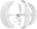 Wind Turbine Generator, 600W 12V 5-Blade Wind Power Generator with Controller, for Boats Farm Home Hybrids Streetlight Use, White