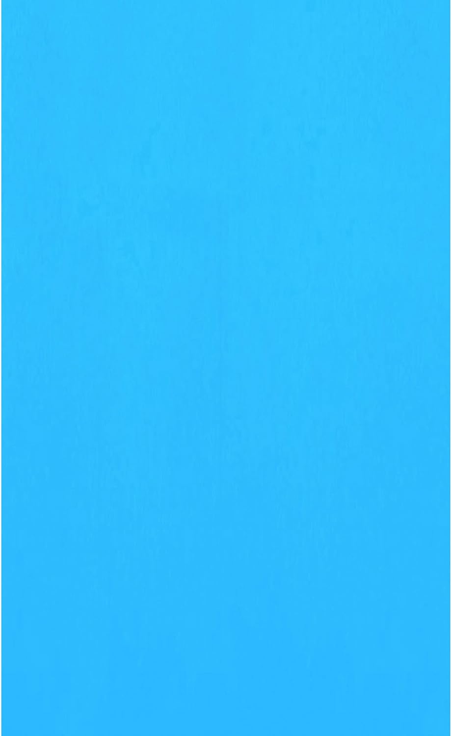 Blue Wave Overlap 12 ft Round Pool Liner for Above-Ground Steel Wall Pools – Weather Resistant Standard Gauge Vinyl with Welded Seams - Solid Blue Finish, Fits 48/54-In Depth – Pool Accessories