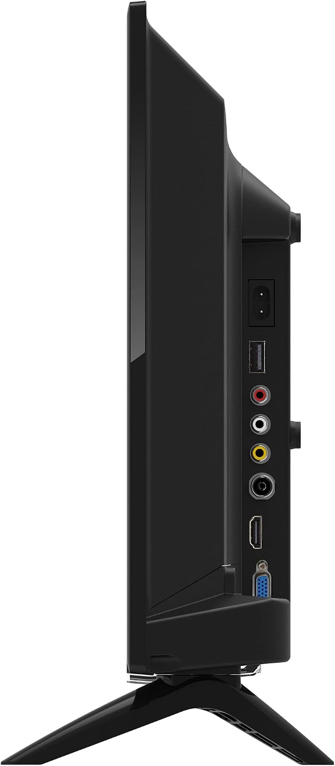 Impecca 24 inch TV HD 720p LED HDMI USB VGA Small Screen Monitor for Home Kitchen RV Camper or Office, Stereo Speakers, Wall Mountable, Full Function Remote, Non-Smart Television