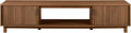 Walker Edison Arundo Fluted TV Stand for TVs up to 80 Inches, 70' TV Stand, Mocha