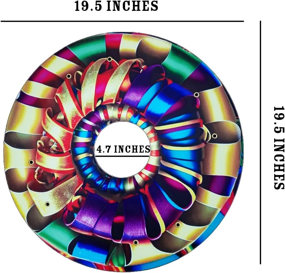 Designer Cover for Wheelchair Wheels, Enhances Aesthetics, Easy Install/Remove, Lightweight, New Matt Finish (Silky Ribbons)