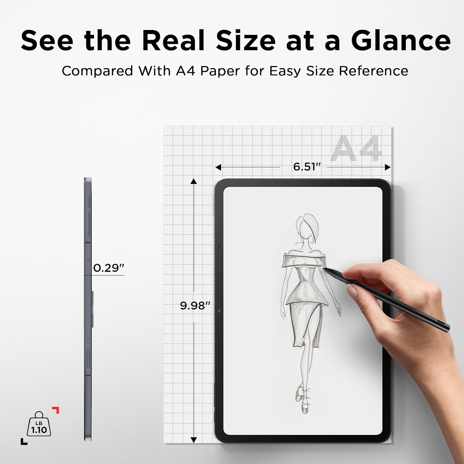 TCL NXTPAPER 11 Gen 2 Android Tablet, 11' Drawing Pad & Digital Notebook, Stylus & Flip Case Included, NXTPAPER 4.0 Display, Android 15, AI Tools, 8+8GB RAM, 128GB Storage, 8000mAh Battery, Gray