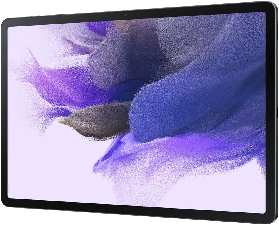 Samsung Electronics Galaxy Tab S7 FE 2021 Android Tablet 12.4' Screen LTE/WiFi (AT&T) 64GB S Pen Included Long-Lasting Battery Powerful Performance, Mystic Black - SM-T738UZKAATT (Renewed)