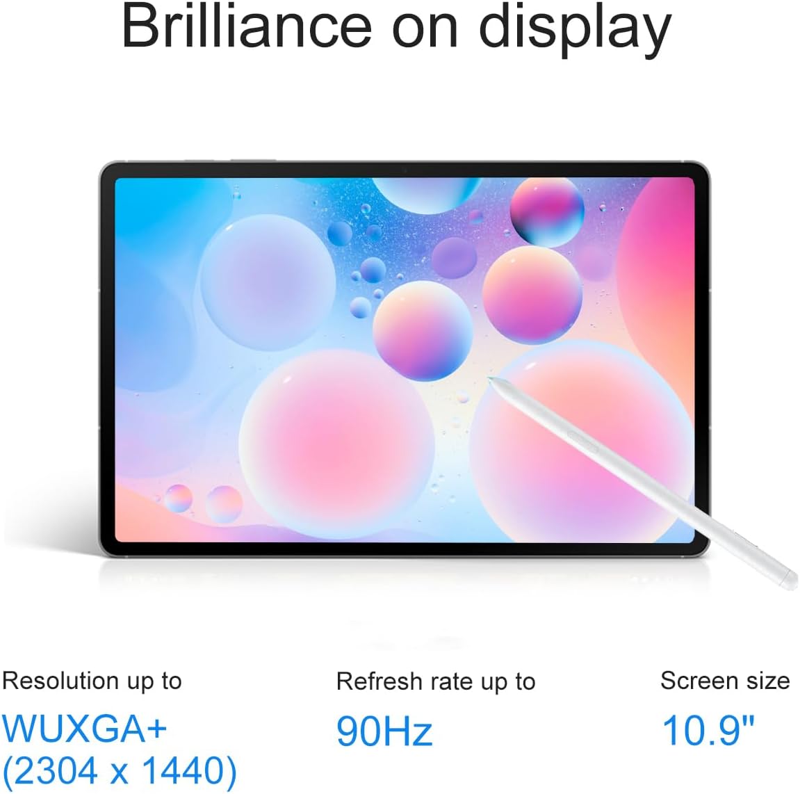 Samsung Galaxy Tab S10 FE AI Android Tablet (10.9' 2K+ 90Hz Touchscreen, 8-Core, 8GB RAM, 384GB Storage (128GB+256GB SD Card)), S Pen, Long Battery Life, Dual Cameras, Ultra Light, SM-X520