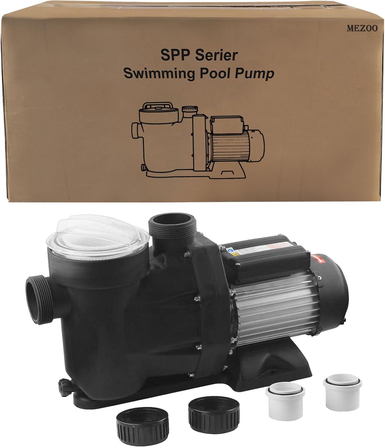 Above Ground Pool Pump/1.5HP Swimming Pool Pump 7140GPH In/Above Ground Pool Pump with High Efficiency and Low Noise,Apply to Water Circulation in Filtration System