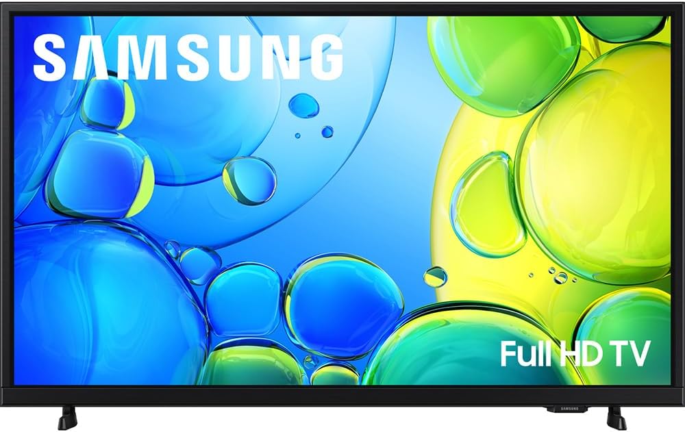 Samsung 32 inch 1080P FHD F6000F Smart TV (2025) CPS Exclusive 26 Month Protection, 2X HDMI Cables & Deco Gear Complete Home Theater Beginner's Guidebook