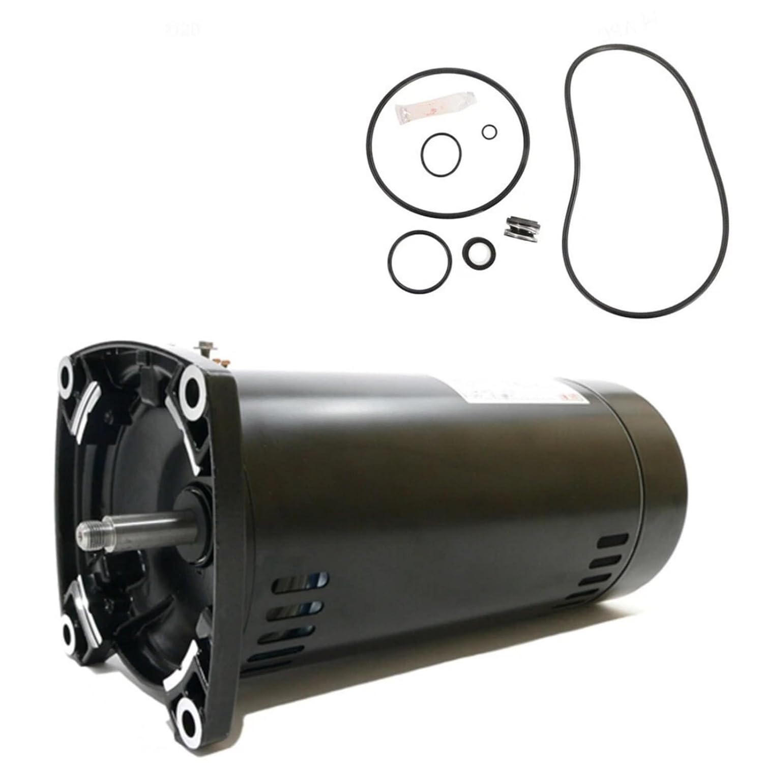 Replace Motor Kit - for Sta-Rite Max-E-Pro 1.5 HP P6RA6F-206L USQ1152 w GO-KIT-79 3450 RPM Threaded Shaft Single Speed 19.2/9.6 Max Amps 48Y Frame 60 HZ 115/230 Volts
