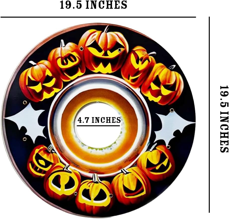 Designer Halloween Cover for Wheelchair Wheels for Adults & Kids, Enhances Aesthetics, Easy Install/Remove, Lightweight, New Matt Finish (Halloween Time!)