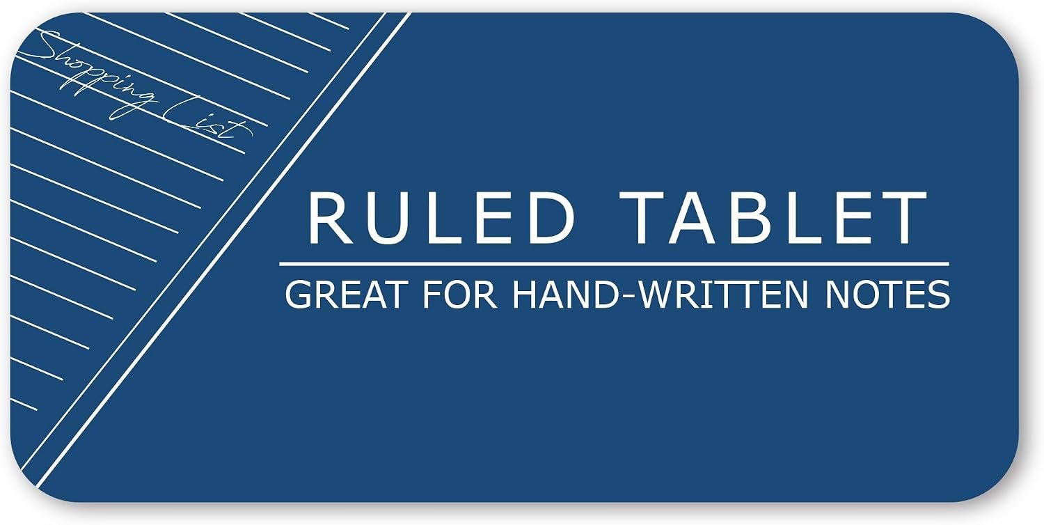 Roaring Spring 6' x 9' Writing Tablet, 100 Sheets 15 lb White Paper, Wide Ruled, Heavy Back Board, Top Edge Bound, Case of 48