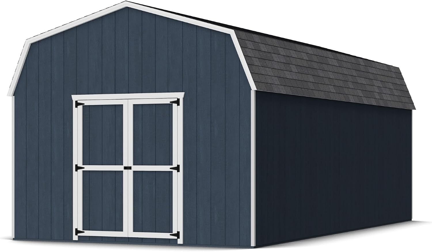 Little Cottage Co. 12x24 Value Gambrel Barn with 6 ft. Sidewalls with Floor, Outdoor Wood Storage Shed Do-It-Yourself Precut Kit