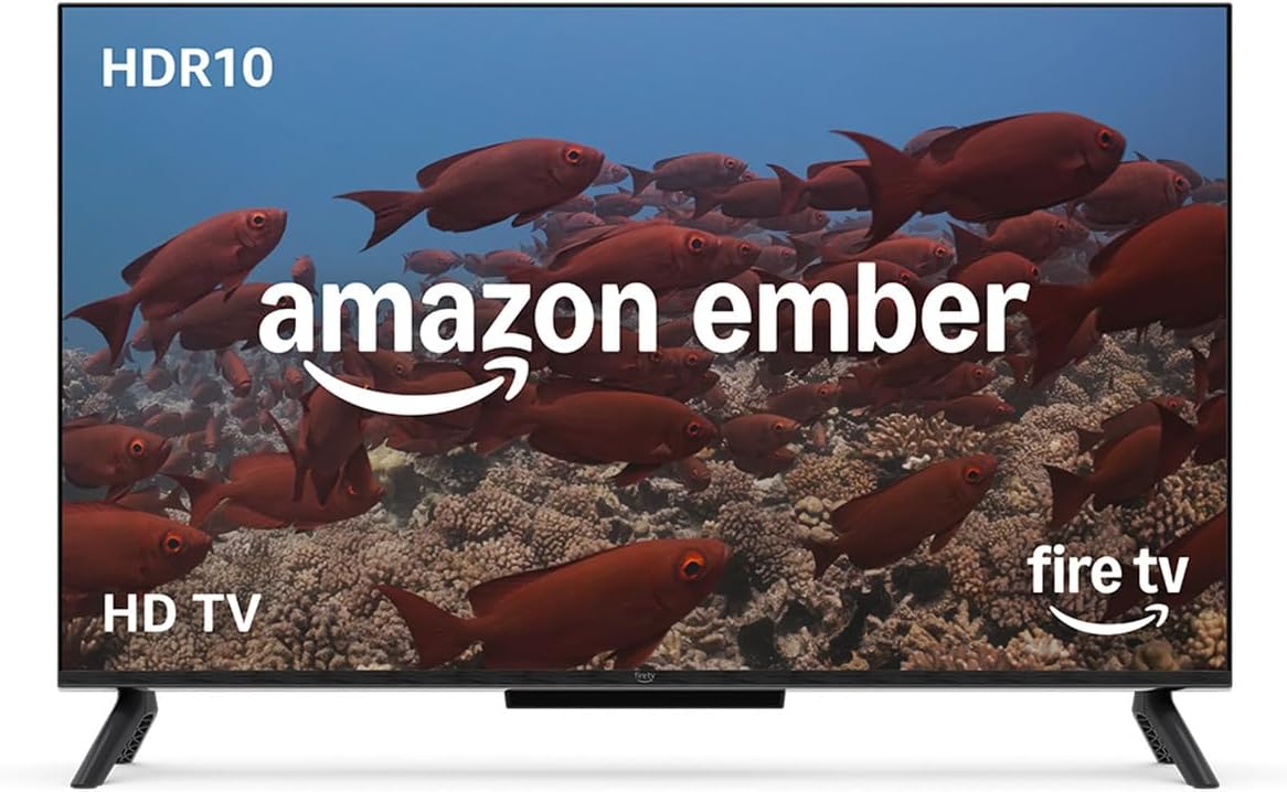 Amazon Ember 32' 2-Series with Fire TV (newest model), HD smart TV with Alexa Remote, fast streaming, Dolby Audio, Ambient Experience, free and live TV, find shows faster with Alexa+