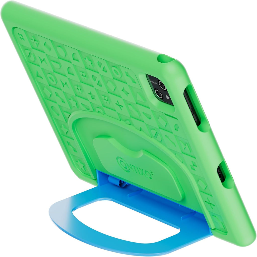 Contixo A10 Kids Tablet with 14 Apps, Lingokids & Epic, 10.1' HD Screen, Android 15, Parental Controls, WiFi, 4+64GB Storage, al Tablet for Kids Ages 3-12, Boys & Girls Gift, Green