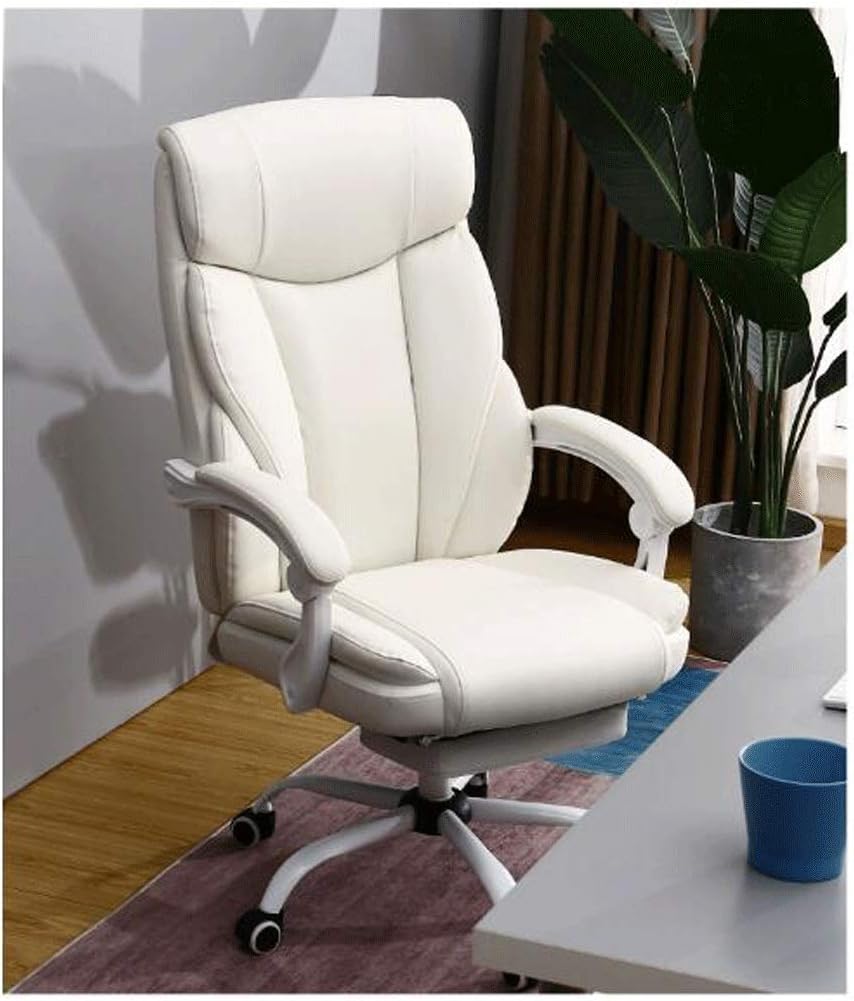 YYDS Chair Cotton Linen Gaming Chair High-Back Executive Ergonomic Swivel Chair for Home and Office Computer Chair Esports Chair Ergonomically (Color : Grey, Size : Without footrest)