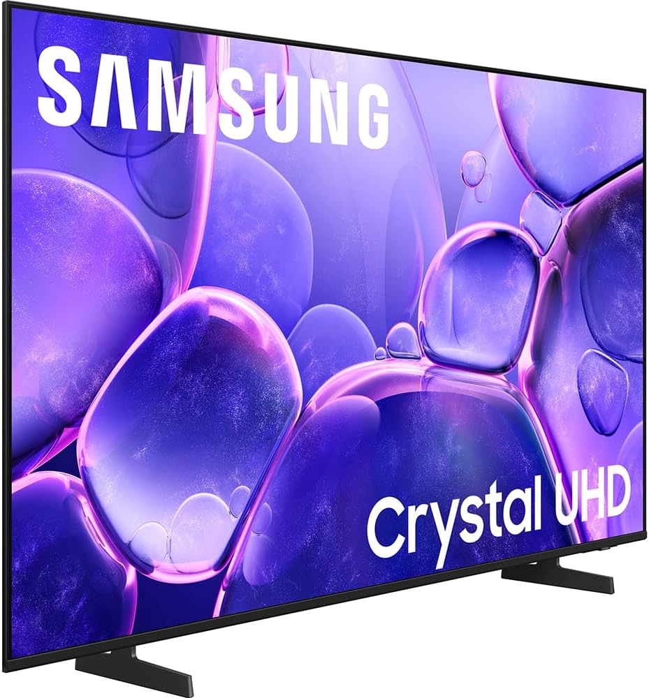 Samsung UN43U8000F 43' Crystal UHD 4K Smart TV (2025) Bundle with Premiere Movies Streaming, Theater Essentials, 6Ft HDMI Cable & Deco Gear CPS Exclusive 26 Month Protection Pack (BEACH-CPS-26M500)