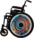 18 inches Spring Wheelchair Wheel Covers | Decorative Wheel Covers for Wheelchairs, Ocean Adventure Design, Easy Install/Remove Mobility Accessory, Waterproof